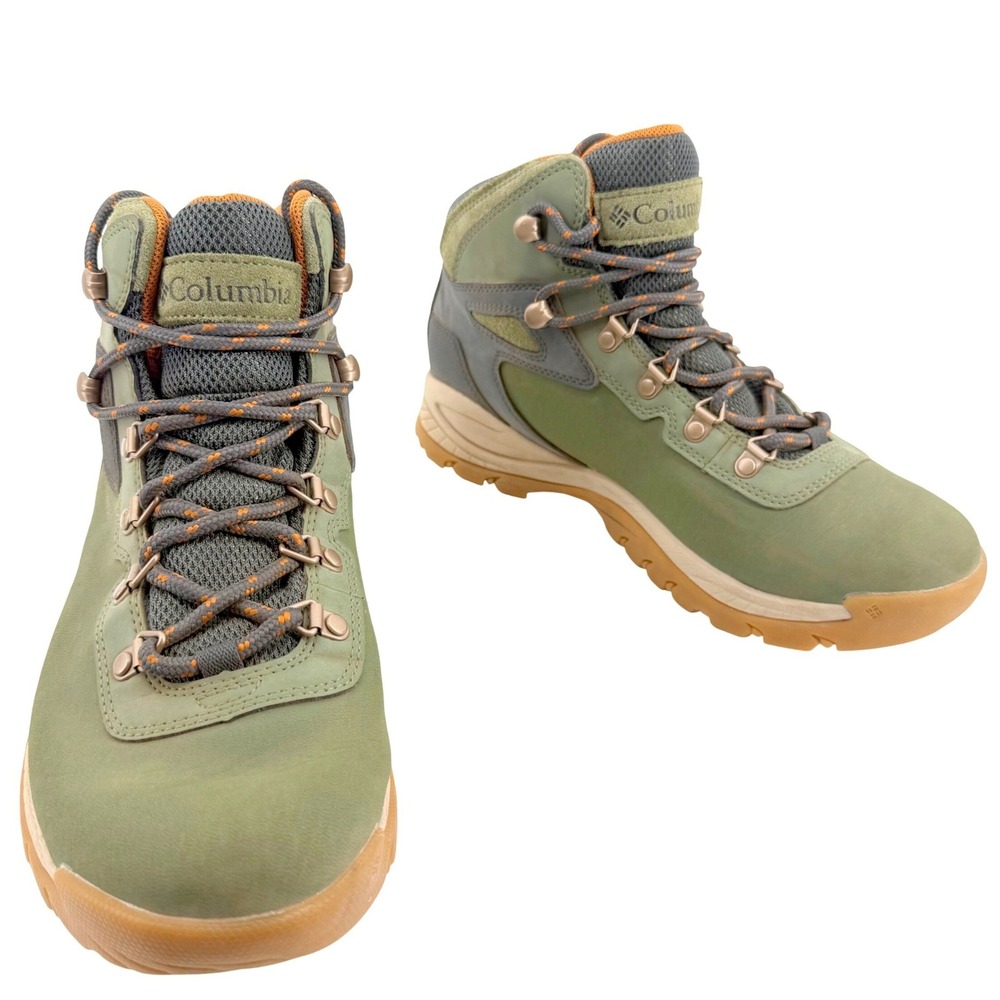 Columbia Newton Ridge Plus Hiking Boots Women 9.5 Olive Waterproof Gorpcore